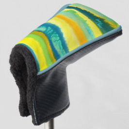 SPWW Tangoed Tiers Blauwgroen Groen en Sinaasappel Golfheadcover