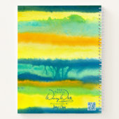 SPWW Tangoed Tiers Blauwgroen Groen & Sinaasappel  Notitieboek (Achterkant)