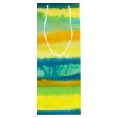 SPWW Tangoed Tiers Blauwgroen Groen & Sinaasappel Wijn Cadeautas (Achterkant)