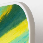 SPWW Tangoed Tiers Blauwgroen & Oranje Pickleball  Pickleball Paddle (Links Detail)