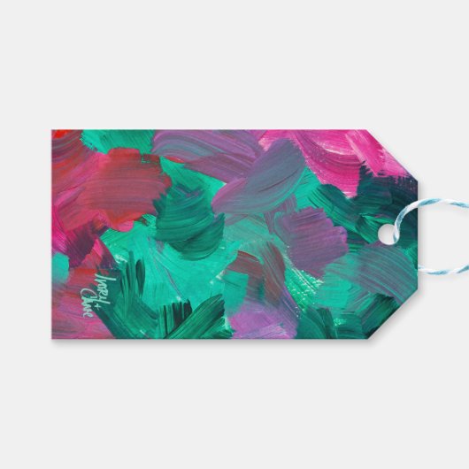 SPWW Toets van Juweel Tinten Cadeaulabel (Voorkant (Horizontaal))