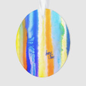 SPWW Tussen de horizon blauw en Sinaasappel Ornament (voorkant)