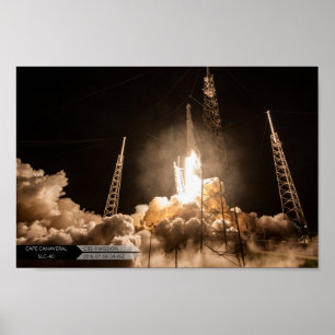SpX CRS-9 het Poster van de Lancering