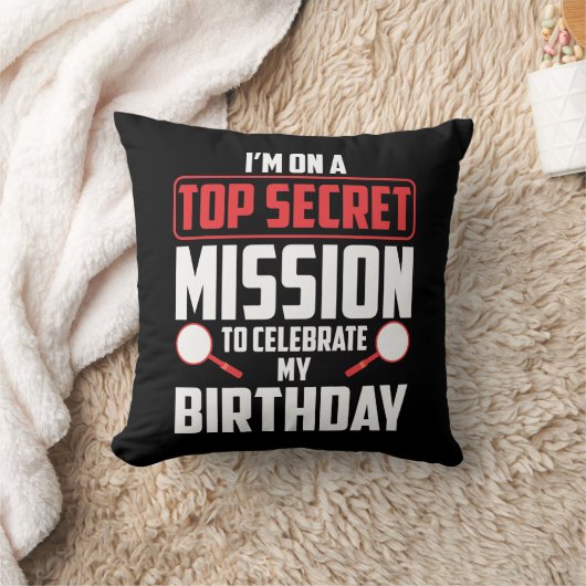 Spy Birthday Party Theme Top Secret Mission Kussen (Deken)
