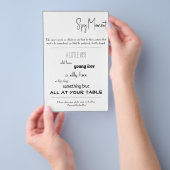 Spy Bridal Wedding Game Flyer (Hand)