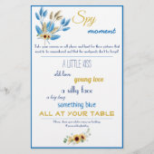 Spy Bridal Wedding Game Flyer (Voorkant)