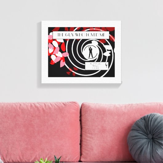 Spy Canvas Bruiloft Keepsake (Insitu (Woonkamer))