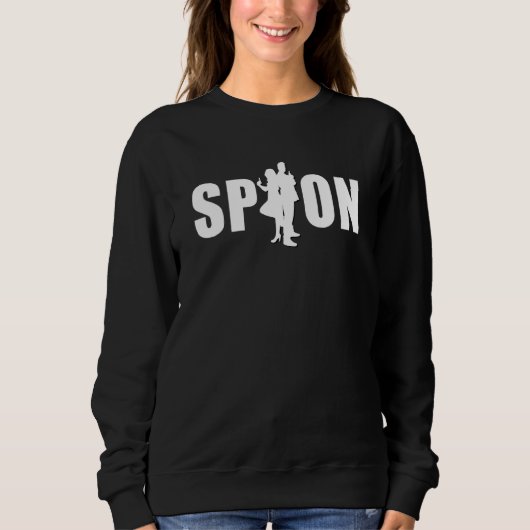 Spy Costume Carnival Secret Agent Spy Trui (Voorkant)