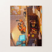 Spy Crab Coordinating Mission Work At Desk Legpuzzel (Verticaal)