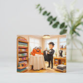 Spy Crab Getting Fitted For Tailored Suit Briefkaart (Staand voorkant)