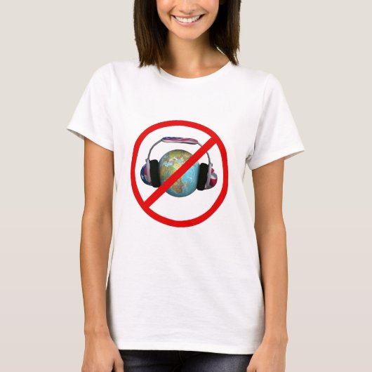 Spy de wereld niet t-shirt (Voorkant)