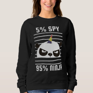 Spy Gaming Ninjas Gamer Boy Girl Kinder Spy Panda Trui
