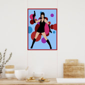 Spy Girl van 60 jaar Poster (Keuken)