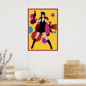 Spy Girl van 60 jaar Poster (Keuken)