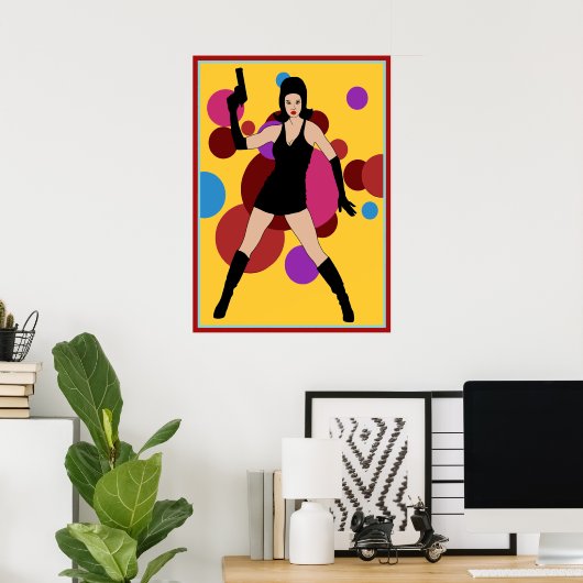 Spy Girl van 60 jaar Poster (Thuiskantoor)