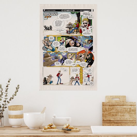 SPY GUY: One-Pager Funnies #1 Poster (Keuken)