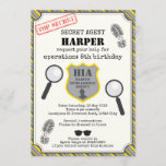 Spy Kids Birthday Invitation - Black Yellow Kaart<br><div class="desc">Verfijn je kinderen met een geweldige spionagefeest. Deze geheime uitnodiging zou een hit zijn!</div>