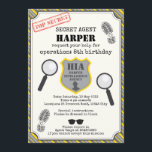 Spy Kids Birthday Invitation - Black Yellow Kaart<br><div class="desc">Verfijn je kinderen met een geweldige spionagefeest. Deze geheime uitnodiging zou een hit zijn!</div>