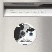Spy Koe op zoek naar je leuke magneet (Insitu (Vaatwasser))