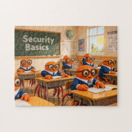Spy Krab Klassikale Leer Essentiële Beveiliging Ba Legpuzzel