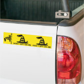 Spy niet op me Gadsden vlag Bumpersticker (Op Truck)