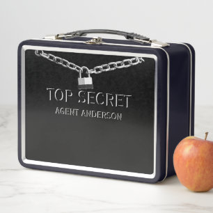 SPY of AGENT Gepersonaliseerde Top Secret Kids Zwa