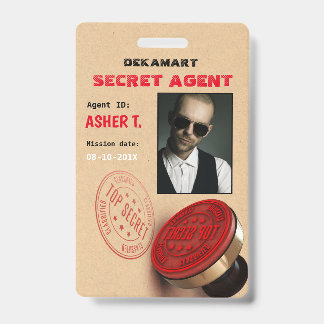 Spy Party Secret Agent Company Badge