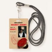 Spy Party Secret Agent Company Badge (Voorkant met draagriem)