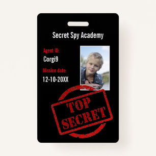 Spy Party Secret Agent Invite Badge