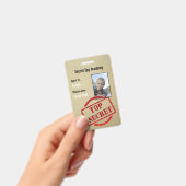 Spy Party Secret Agent Invite Badge (Handheld)