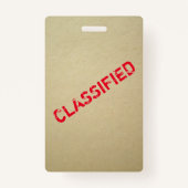 Spy Party Secret Agent Invite Badge (Achterkant)