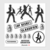 Spy Party Stickers (Vel)