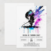 Spy Pastel Ninja Digitaal Meisje Verjaardag Kaart (Voorkant / Achterkant)