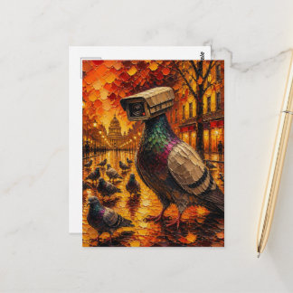 Spy Pigeon with Pigeons Briefkaart
