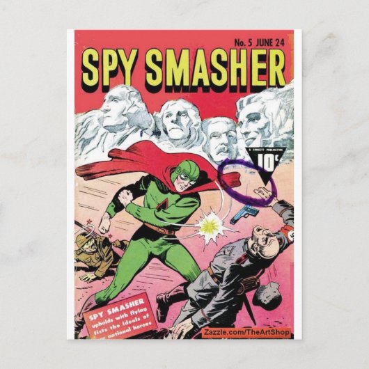 Spy Smasher Briefkaart (Voorkant)