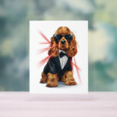 Spy Spaniel – Geheime Agent Hond Acryl Bord (Neutraal)