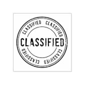Spy Surprise Birthday Party Top Secret Classified Rubberstempel (Afrduk)