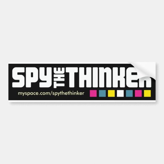 Spy The Thinker "Ruby Kill Club" Bumpersticker (Voorkant)