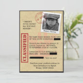 Spy-verjaardagsfeest Kaart (Staand voorkant)