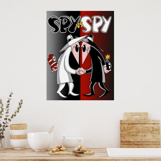 Spy versus spion in actie poster (Keuken)