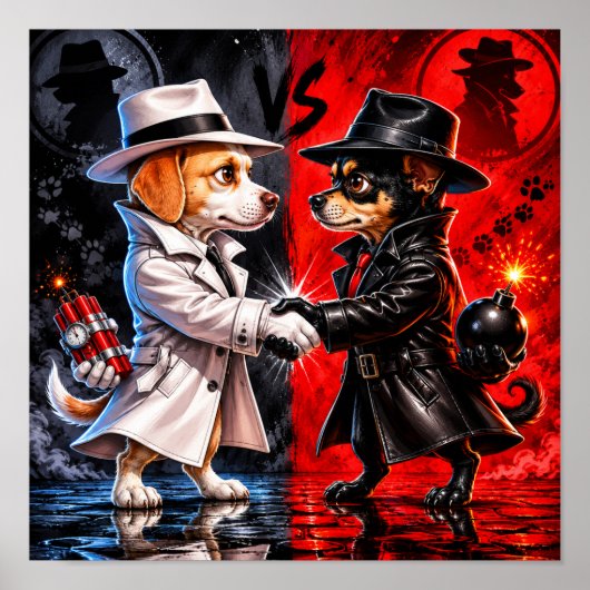 "Spy vs. Spy" Poster (Voorkant)