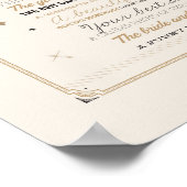 Spy Weddenschap Hashtag Black & Gold I Poster (Hoek)