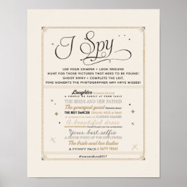 Spy Weddenschap Hashtag Black & Gold I Poster