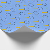 Spybril op blauw cadeaupapier (Hoek)