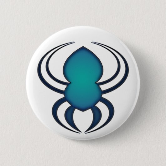 Spyder Bleu Ronde Button 5,7 Cm (Voorkant)