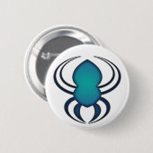 Spyder Bleu Ronde Button 5,7 Cm (Voorkant /achterkant)