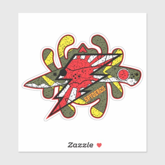 Spyderco Messen Kamikaze Zero Sticker (Vel)