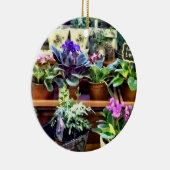 SQ_AfricanVioletsForSaleAfrican Violets for SaleTe Keramisch Ornament (Rechts)