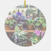 SQ_AfricanVioletsForSaleAfrican Violets for SaleTe Keramisch Ornament (Achterkant)