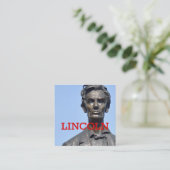 Sq Bus Kaart Lincoln in Lytle Park Vierkante Visitekaartje (Staand voorkant)